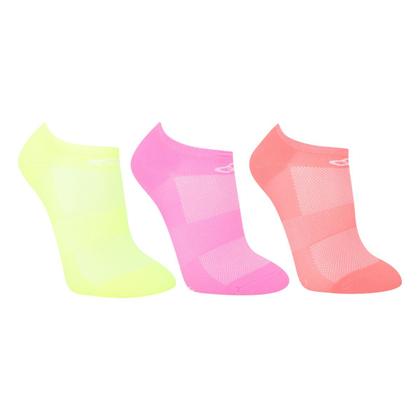 Imagem de Kit Meia Olympikus Sem Cano Neon 3 Pares Feminino