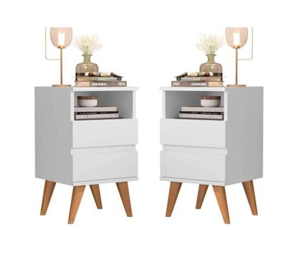 Imagem de Kit Mesa de Cabeceira Pop com Nicho Aberto e Prático