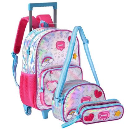 Imagem de Kit Mochila de Rodinha Happy Clio Style HL24563KT