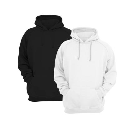 Imagem de Kit Moletom Masculino Blusa Masculina Canguru sem Ziper com Capuz Liso Flanelado Básico Unissex