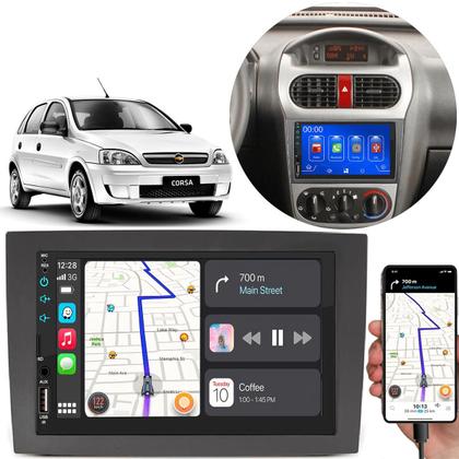 Imagem de Kit Multimídia 7 Polegadas Corsa 2002 a 2012 MP5 Carplay Android Auto