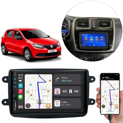 Imagem de Kit Multimídia 7 Polegadas MP5 Renault Sandero 2011 a 2024 CarPlay Android Auto