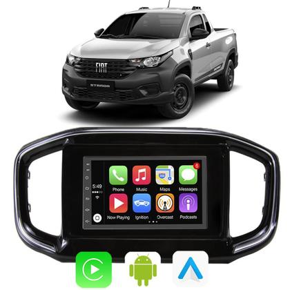 Imagem de Kit Multimidia Android 7 Pol Strada 2021 a 2024 Carplay + Câmera de Ré