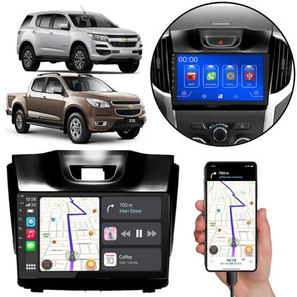 Imagem de Kit Multimidia Carplay 9 Pol Blazer S10 2012 a 2016 MP5 + Câmera e Moldura