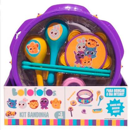 Imagem de Kit Musical A Bandinha Bolofofos 8 Instrumentos F01159 - Fun