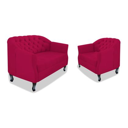 Imagem de Kit Namoradeira e Poltrona Julia A02 Corano - ADJ Decor