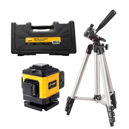 Imagem de Kit Nível a Laser Profissional 3D com Tripé 12 Linhas com Tripé Telescópico e Controle Remoto