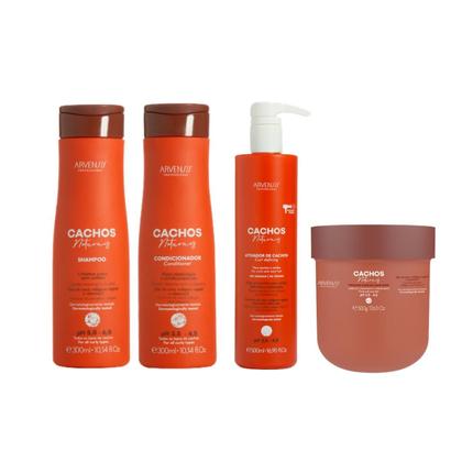 Imagem de Kit Ondulados e Cacheados (Sh+Cond.300ml +Ativ.300ml+Másc.450g) - Arvensis
