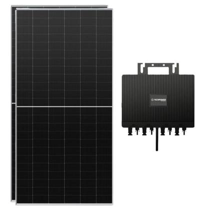 Imagem de Kit Painel Solar Monocristalino 610W Canadian com Microinversor Techpower 2kW 220V