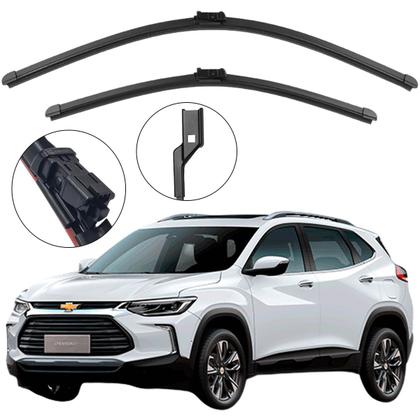 Imagem de Kit Palheta Dianteira Tracker 2020 a 2025 Limpador de Parabrisa de Silicone