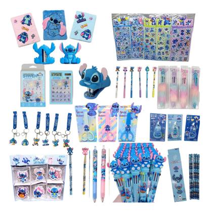 Imagem de Kit Papelaria Fofa Stitch Kawaii Presente Criativo Escolar 15 Itens