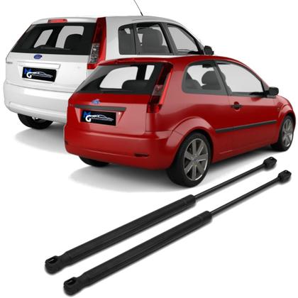 Imagem de Kit Par Pistão Amortecedor Tampa Traseira Malas Fiesta Hatch 2002 2003 2004 2005 2006 2007 2008 2009 2010 2011 2012 2014