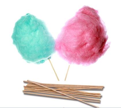 Imagem de Kit Para 300 Algodão Doce Vareta + Saco 22x44 + Amarrilho