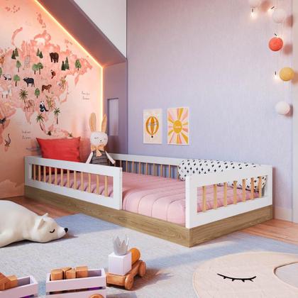 Imagem de Kit Para Quarto Com Cama Infantil Montessoriana e Colchão