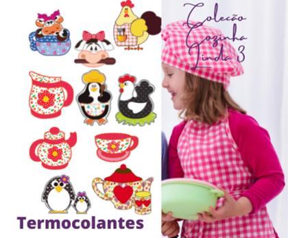 Imagem de Kit Patch Aplique Termocolante Cozinha Linda 3 Carol Art c/ 10 un