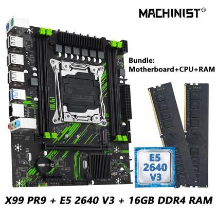 Imagem de Kit Placa-Mãe X99 com Processador Intel Xeon E5 2640 V3, 16GB DDR4 e LGA 2011-3