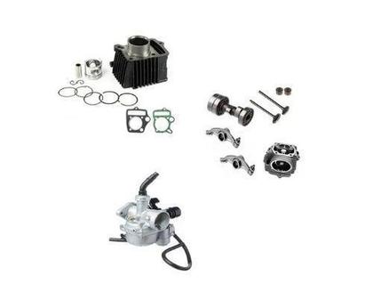 Imagem de Kit + Potência Cilindro Cabeçote 90cc Carburador Motos 50cc