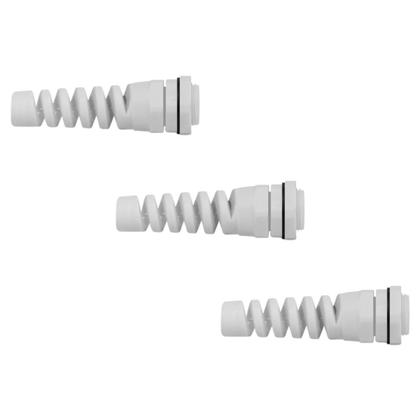 Imagem de Kit Prensa Cabo Cinza Espiral PG13,5-E