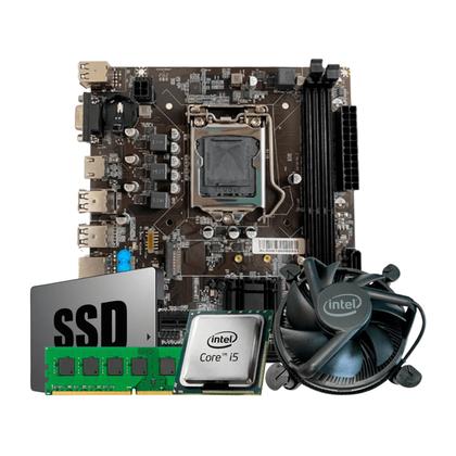 Imagem de Kit Processador i5 3470 + Placa Mae H61 1155 NMVe M2 + RAM 8GB DDR3 + SSD 240GB