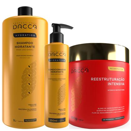 Imagem de Kit Profissional Hidratação Cabelo Ressecado 3 Produtos