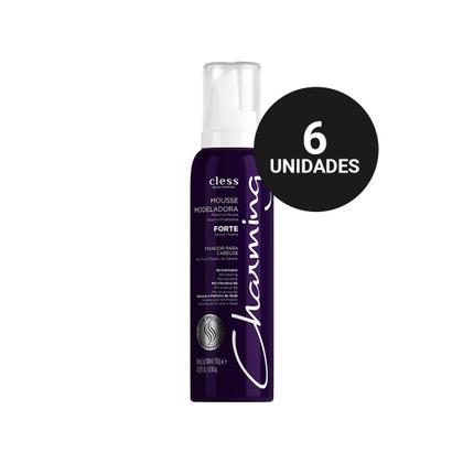 Imagem de Kit Profissional Mousse Modeladora Charming Forte (6x140ml)