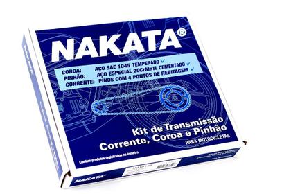 Imagem de Kit relação transmissão cb 300r 2009 à 2015 nakata