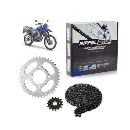 Imagem de Kit Relação Transmissão Riffel Top XTZ 250 Lander 2006-2008