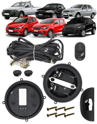 Imagem de Kit Retrovisor Elétrico Simples Fiat Argo Cronos Mobi Palio Siena Strada Toro Doblo Uno/Fiorino Grand Siena Tragial
