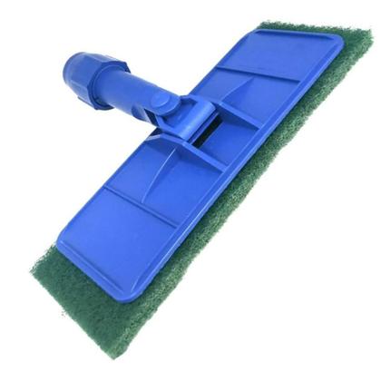 Imagem de Kit Rodo Mop Suporte Garra s/ Cabo 6 Fibras Verde Limpeza Pesada