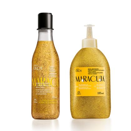 Imagem de Kit Sabonete Líquido Esfoliante Ekos Maracujá com Refil