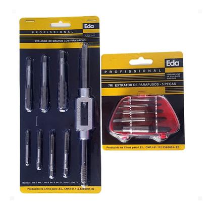 Imagem de Kit Saca Parafuso Quebrado + Jogo De Machos Com Vira Macho  Presente Para Pai Amigo Avô