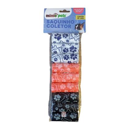 Imagem de Kit Saquinho Coletor de Fezes Cocô 9 Un 1L Mimo Pets