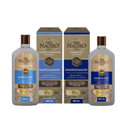 Imagem de Kit Shampoo e Condicionador Engrossador 200mL - Tio Nacho