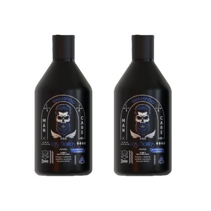 Imagem de Kit Shampoo para crescimento da Barba + Shampoo 3x1 para cabelo