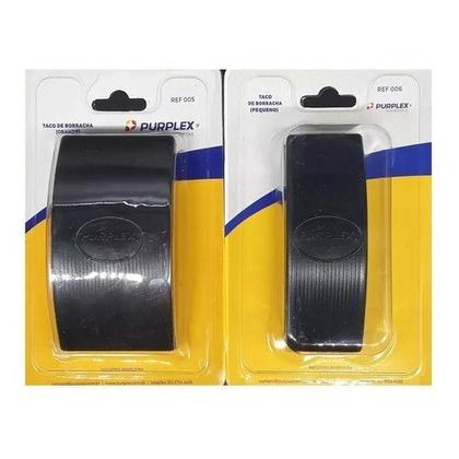 Imagem de Kit Taco Grande C/ Presilha + 1 Taco Grande de Borracha + 1 Taco Pequeno de Borracha Purplex