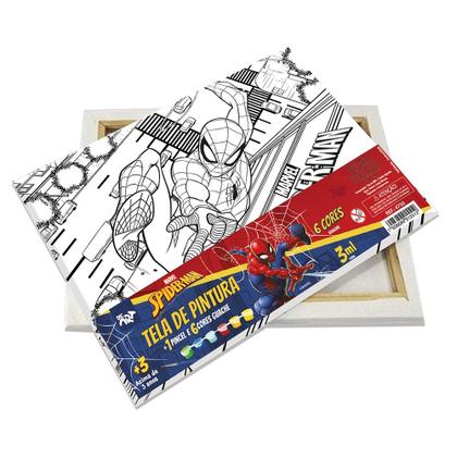 Imagem de Kit Tela para Pintura Homem Aranha