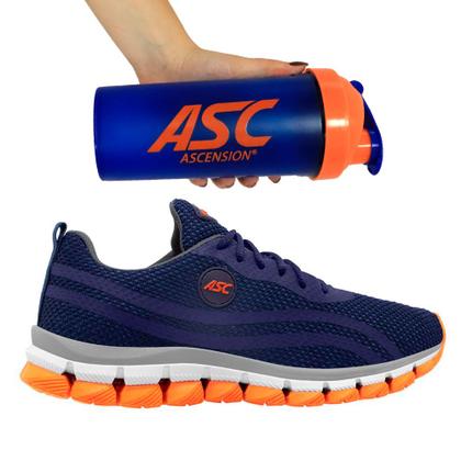 Imagem de Kit Tênis Para Caminhada Com Amortecedor Unissex e Coqueteleira