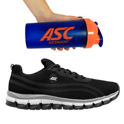 Imagem de Kit Tênis Para Caminhada Com Amortecedor Unissex e Coqueteleira