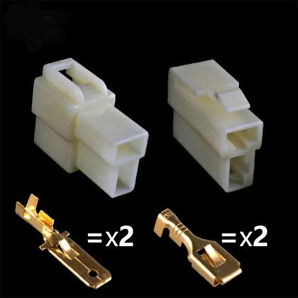Imagem de Kit Terminal Conector 2 Vias C Trava Pct C 10 Jgs
