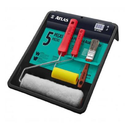 Imagem de Kit Tintas Atlas P/pintura 5 Pc 1002 - Atlas Pinceis - At1002