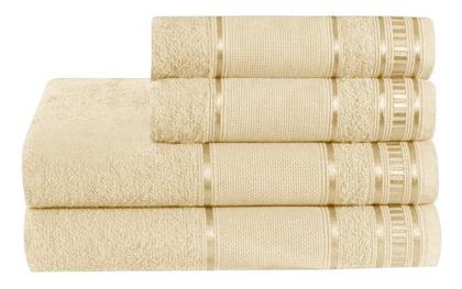 Imagem de Kit Toalha Banho e Rosto 4 Peças Felpuda - Absorção e Maciez Garantidas