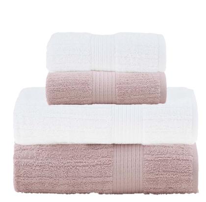 Imagem de Kit Toalhas Banho Buddemeyer 4 Peças Fio Penteado canelado