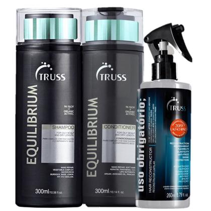 Imagem de Kit Truss Equilibrium Anti Frizz Cabelos Oleosos (3 Produtos)