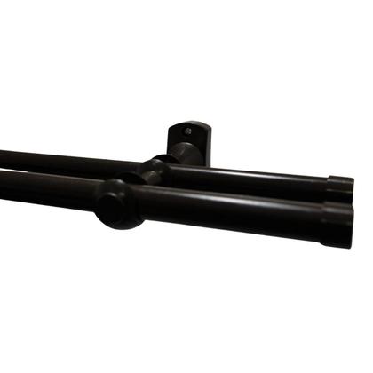 Imagem de Kit varão duplo de aço 1 metro 28mm com pintura eletrostática