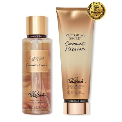 Imagem de Kit victoria secrets coconut creme hidratante E body splash original