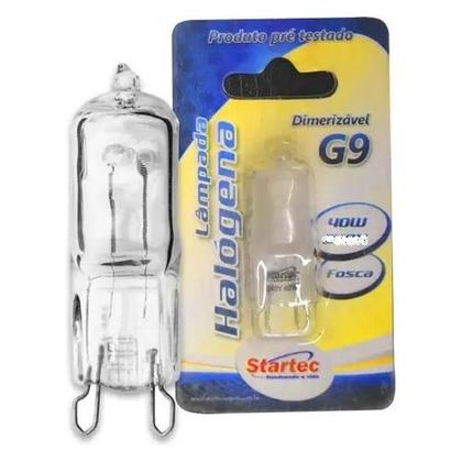Imagem de Kit10 Lamp Halógena Halopin Bipino 40w 110v G9 TRANSPAR Dimeri