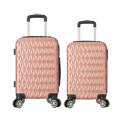 Imagem de Kit2 Mala de Viagem Bordo 10kg Padrão ANAC P+ e Média Em ABS