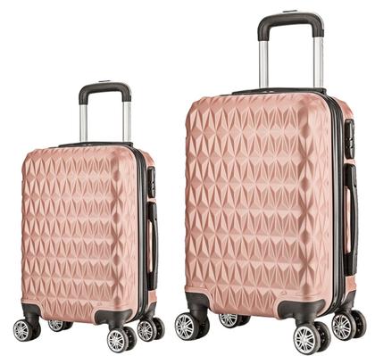 Imagem de Kit2 Mala de Viagem Bordo 10kg Padrão ANAC P+ e Média Em ABS