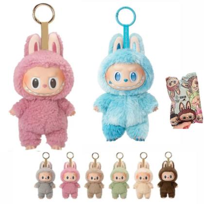 Labubu Pelúcia Boneco Chaveiro Caixa Colecionável Sortido