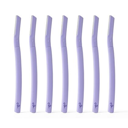 Imagem de Lâminas de barbear Dermaplane descartáveis Flamingo para mulheres (pacote com 7)